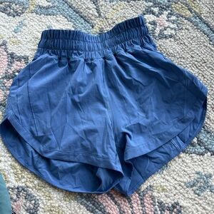 Lululemon Athletica Blue Athletic Shorts with Elastic Waistband
